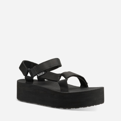 Dámské Sandály Teva Flatform Universal Černé - CZ670968